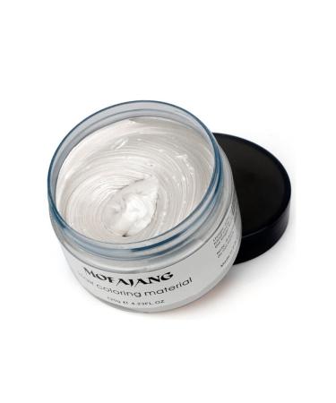 Temporary White Hair Color Wax for Instant Hairstyle Change - Ideal for Parties, Cosplay, and Dates - Men and Women Friendly - Buy Online on GoSupps.com