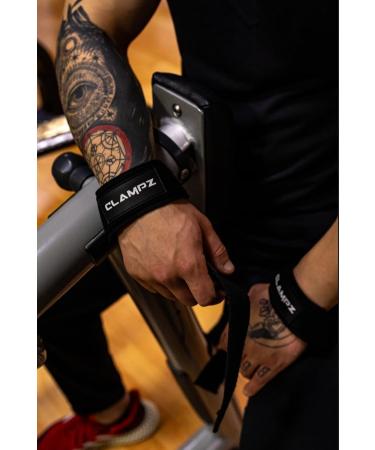 Clampz Premium Train Aids - Weightlifting & Crossfit Lifting Straps for Men & Women | Fitness Gear in Black & White - Buy Online on GoSupps.com