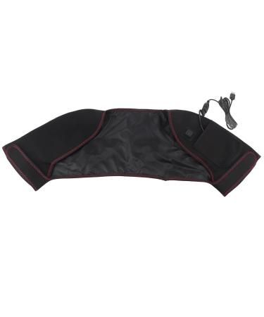 Double shoulder heating pillow electrical shoulder support belt electrical smoke-free 3-modi shoulder wrap comfortable wearing relieving shoulder pain for stress reduction (L) Large