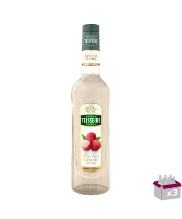 Set of 3 Teisseire Lychee Syrup 70 cl