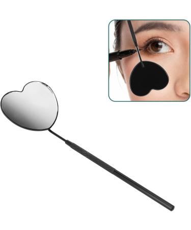 Detachable Heart Shape Lash Mirror | Knurled Handle | 45 Angle Design Hand Mirror for Extensions, Makeup Application - Buy Online on GoSupps.com