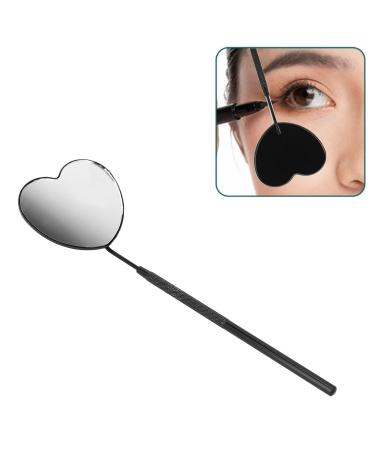 Professional Heart Shaped Lash Mirror - Portable Stainless Steel Makeup Mirror for Eyelash Extensions | Detachable Design for Lash Extension Supplies - Buy Online on GoSupps.com