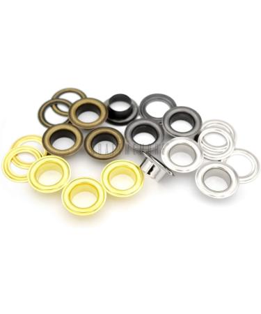 CRAFTMEmore 3/8 Grommets Eyelets with Washers - 100 Sets for Clothes, Leather, Canvas (Antique Brass) - Buy Online on GoSupps.com