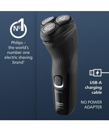 Philips Norelco Shaver 2400 - Rechargeable Cordless Electric Shaver with Pop-Up Trimmer X3001/90 - Black - Best International Shipping - Buy Online on GoSupps.com