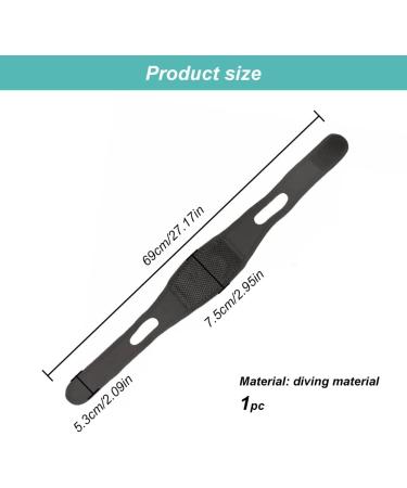 Effective Anti-Snoring Chin Straps | Snoring Solution & Relief 2023 | Reduce Snoring | Black - Buy Online on GoSupps.com