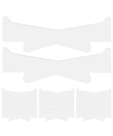 KUYYFDS Neck Lift Tape 20Pcs Elastic Breathable Neck Strips Self-adhesive Neck Tape Portable Sweatproof Wrinkle Removing Neck Tightening Tape Semitransparent