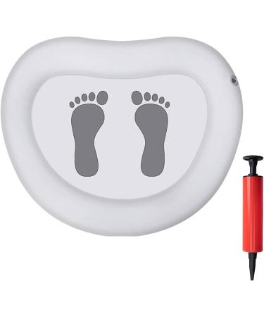 Inflatable Beach Foot Bath | Portable Pool Foot Wash Basin Tub - Foldable Foot Soaking Bath Basin with Pump White Inflatable Foot Wash Basin Tub for Beach - Buy Online on GoSupps.com
