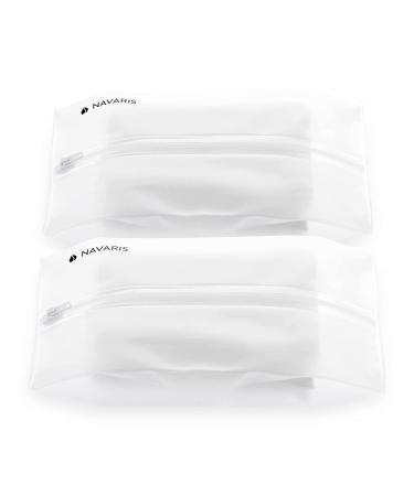 Navaris Wet Wipes Dispenser - Set of 2 | Portable Baby Wipe Holder Case | Refillable Travel Pouch Bag | Flushable Wipes Container - Opaque Transparent - Buy Online on GoSupps.com