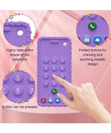 Remote Control Shape Baby Teething Toys - 2 Pack Silicone Teether for Boys and Girls (Black+Purple) - Buy Online on GoSupps.com