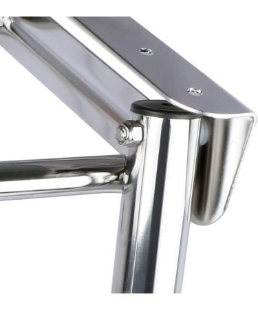 Marinebaby 4 Step Telescoping Boat Boarding Ladder - 316 Stainless Steel, 600lb Capacity - Buy Online on GoSupps.com