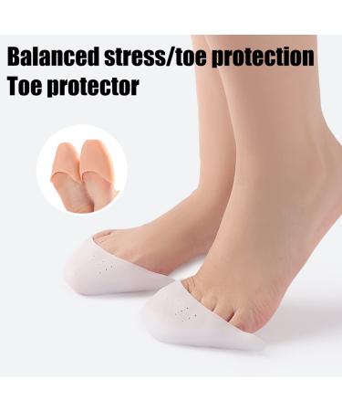 Toe Protection Ballet Lace Shoes - Silicone Gel Pads & Caps for Pain Relief | Metatarsal & High Heel Comfort - Buy Online on GoSupps.com