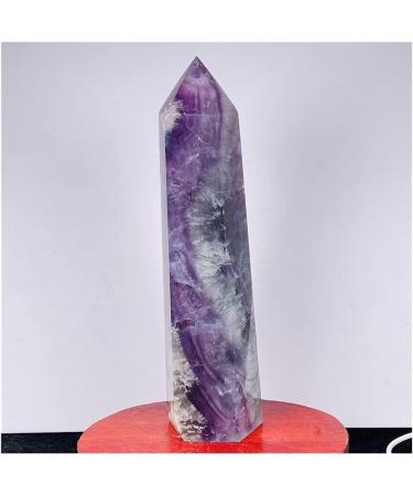 JUKUCKV Fluorite Quartz Crystal Obelisk - 1015g Spiritual Support & Healing Decoration - Buy Online on GoSupps.com