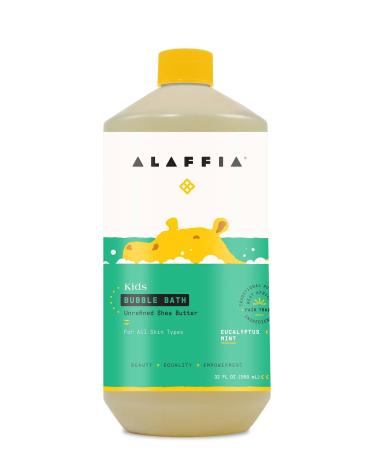 Alaffia Kids Bubble Bath Eucalyptus Mint 32 fl oz (950 ml)