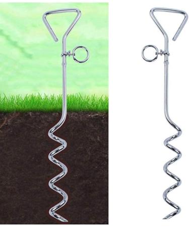 Dog Stake Metal Pet Stake Spiral Tie-Out Pet Supply Tether Dog Leash Anchor Stakes with Spiral Shape Suitable for Outdoor Yard and Camping Small Medium and Large Pets Stake-Out Spike Dog tie out - Buy Online on GoSupps.com