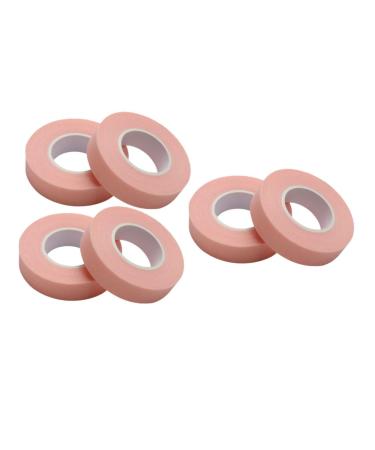 POPETPOP 6 Rolls Eyelash Tape Adhesive Lash Tape Colored Duct Tape Eyelash Extension Supplies Eyelash Tape Breathable Fabric Tape Pink Tape Fake Eyelashes Non-Woven Tape Sensitive 900x1.1cm Pink
