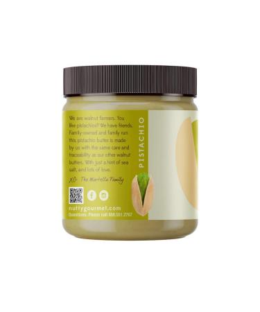 Nutty Gourmet Pistachio Butter - All Natural, Peanut-Free, Vegan, California Grown - Keto & Gluten Free Snack (10oz) - Buy Online on GoSupps.com