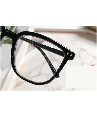 PARWANA Anti Glare Oversized Computer Readers | Stylish +100 Black-Clear Reading Glasses | Anti Blue Light & Presbyopic Glasses for Eye Protection - Buy Online on GoSupps.com