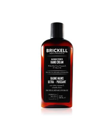 Brickell Men's Maximum Strength Hand Cream for Men - Natural and Organic - Scented - 118 ml Scented 118 ml (Pack of 1) - Buy Online on GoSupps.com