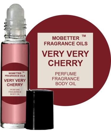 MOBETTER FRAGRANCE OILS Very Very Cherry perfume fragrance Body Oil Very Very Cherry 0.33 Fl Oz (Pack of 1)