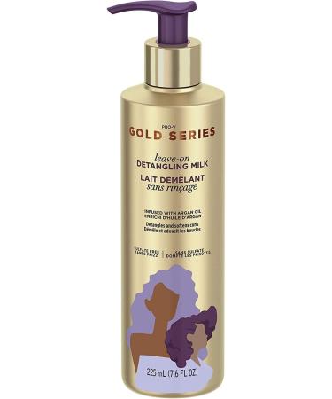 Pantene Gold Series Sulfate-Free Leave-On Detangling Milk Treatment With Argan Oil for Curly Coily Hair 225 Milliliters - Buy Online on GoSupps.com