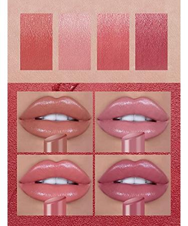 YOO Color Changing Velvet Matte Lip Balm Set - Waterproof Long-Lasting Lipstick & Gloss - 4 Glitter Shades for All-Day Wear - Buy Online on GoSupps.com