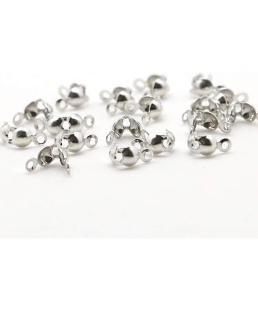 Newbested 1400 PCS Metal Bead Tips Knot Covers for Jewelry Making Craft DIY - Gold and Silver - Buy Online on GoSupps.com