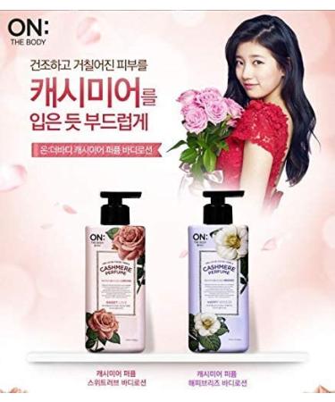 LG ON THE BODY Cashmere Perfume Body Lotion (Happy Breeze) 400ml - Luxurious Fragrance-infused Moisturizer - Buy Online on GoSupps.com