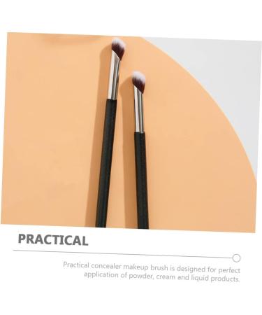 Healeved Concealer Brush Powder Brush Angled Foundation Brush Small Angled Makeup Brush Concealer Blending Brush Eye Makeup Eyebrow Concealer Make up Brush Concealer Makeup Brush Eye Brush - Buy Online on GoSupps.com