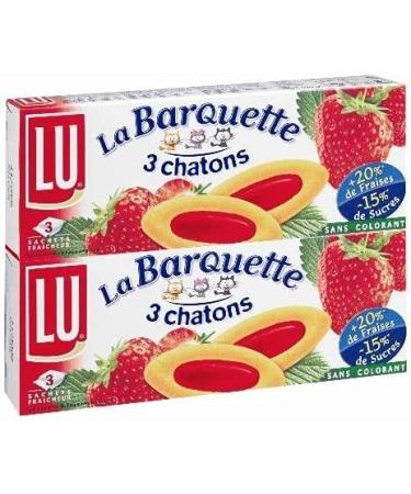  G n rique Lu Barquette - Fruit Biscuits - Strawberry Delight in a 240g tray - Sweet and indulgent treat - Pack of 4 - Buy Online on GoSupps.com
