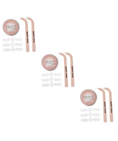 Healeved 3 Sets Eye Makeup Aid Stamp Eyelash Lower Lashes Stamp for Women Eye Makeup Tool Reusable Eyelash Stamps Bottom Lashes Stamps Lash Stamp for Bottom Eyelashes Diphenylene