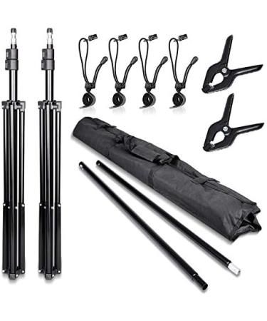 SLOW DOLPHIN 10Ft Adjustable Backdrop Support System Kit - Studio Quality Background Stand with Carry Bag - Buy Online on GoSupps.com