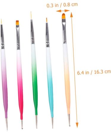 Healeved 2 Sets Nail Pen Brush Nail Art Diy Tool Manicure Pen Portable Nail Dotting Pen Nail Dotting Pens Nail Gel Pens Polymer Clay Charms for Nails Nail Tools Painting Pen Nylon Carved - Buy Online on GoSupps.com