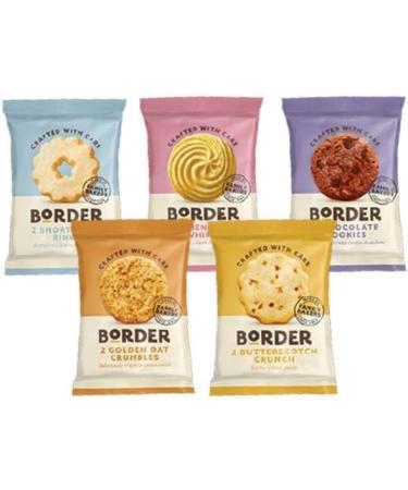 Border Biscuits Luxury Assorted Biscuit Selection 100 Mini Packs with 5 Varieties (1 Box (100 Per Box)) - Buy Online on GoSupps.com