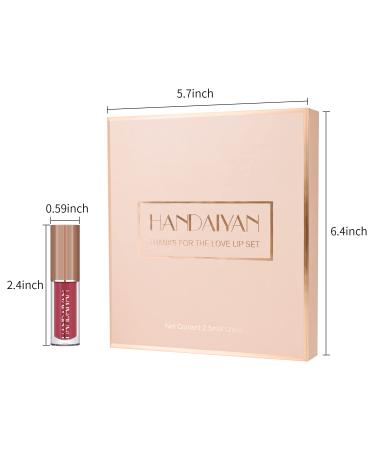 BAISEN DIARY 12 Colors Velvet Matte Liquid Lipstick Gift Set (Set B) | Long-Lasting & Non-Stick Formula | Shimmer Nude Lip Gloss Collection - Buy Online on GoSupps.com