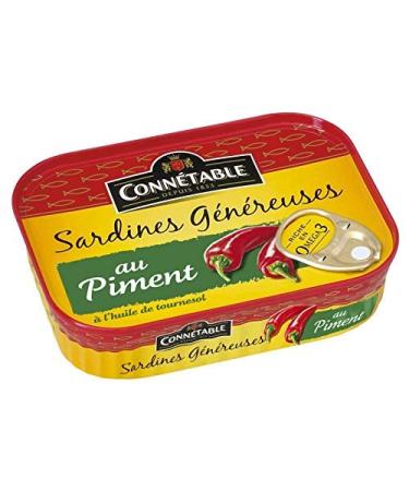 CONNETABLE - Connétable Generous Sardines with Chilli Pepper 140G - Pack of 3 - best offer