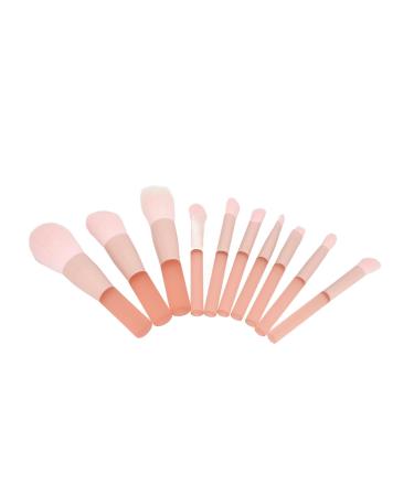 Mini Synthetic Makeup Brush Mini Makeup Brush Pink Fluffy with Storage Bag for Christmas