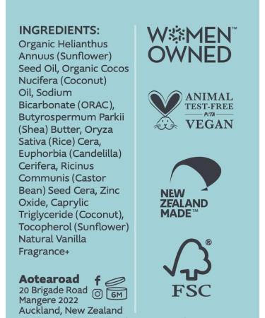 Slo | Sensitive Skin Natural Deodorant - All Natural Ingredients Vegan & Cruelty Free Paper Packaging | Bicarb Free + Vanilla 1.94oz - Buy Online on GoSupps.com