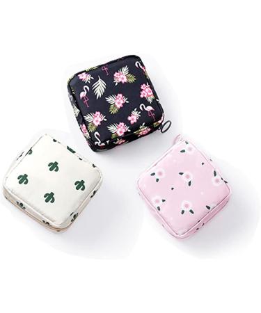 Sanitary Napkin Storage Bag 3pcs - Menstrual Cup Pouch & Cloth Portable Bags for Feminine Hygiene - Buy Online on GoSupps.com