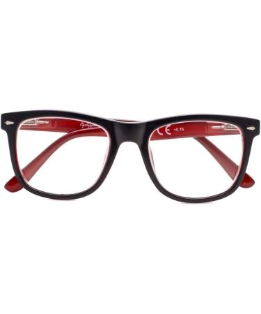 Eyekepper 5-Pack Square Readers with Spring Hinges - Large Lens Reading Glasses for Men & Women +1.25 Computer Glasses - Buy Online on GoSupps.com