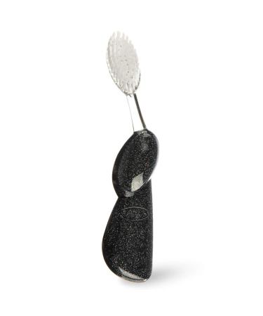 RADIUS Big Brush Soft Left Hand Toothbrush - Black Sparkle | Best for Oral Care - Buy Online on GoSupps.com