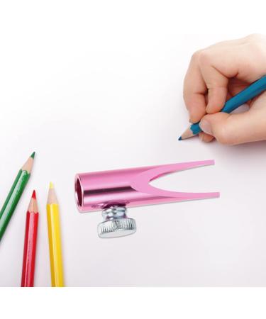 Housoutil Crayon Sharpener Eyebrow Sharpening Tool Aluminum Alloy Metal Student Eye Pencil Sharpener Pink 4.5x2cm - Buy Online on GoSupps.com