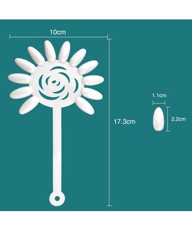 10pcs Sunflower Nail Polish Display Sticks - 120 Colors | False Nail Art Chart Practice Fan Wheel Tool NT003 - Buy Online on GoSupps.com
