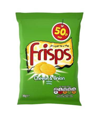 Frisps Cheese & Onion Flavour Wheat Snacks 30 x 30g PM