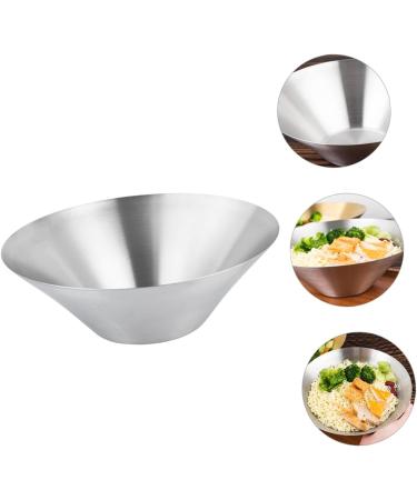 Zerodeko 3 Pcs Stainless Steel Hat Bowl Stainless Steel Ramen Bowl Large Metal Mixing Bowl Japanese Bowl Japanese Ramen Bowl Salad Mixing Bowl Party Bowl Food Single Layer Hat Bowl Silverx3pcs 22.5X8.3X7.5CMx3pcs - Buy Online on GoSupps.com