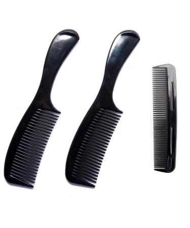 Soft 'N Style (2 Pack) - 8 inch Styling Essentials Round Handle Comb included 5" Favorict Pocket Comb