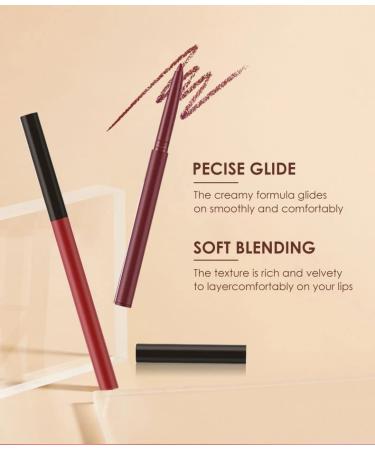URQT 6pcs Lip Liner and Lipstick Makeup Set - Velvety Matte Liquid Lipsticks with Matching Smooth Liner | Waterproof, Long Lasting, Matte Finish - Gift Set (Set A 6) - Buy Online on GoSupps.com