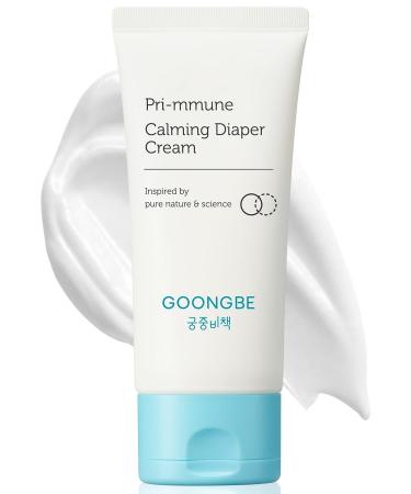 Pri-mmune Calming Diaper Cream - Korean Baby Diaper Cream with Zinc Oxide and Panthenol - Treats Soothes - Soft Matte Skin Allergen-Free 2.7oz.