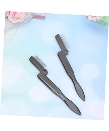 Mipcase 4pcs Stainless Steel Eyelash Comb & Eyebrow Brush Set - Portable Grooming Tools for False Lashes & Eyelash Mascara - Ideal Mini Lash & Brow Comb - Buy Online on GoSupps.com