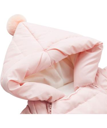 Famuka Baby Winter Warm Hooded Puffer Snowsuit in Pink - Size 18-24 Months - Buy Online on GoSupps.com