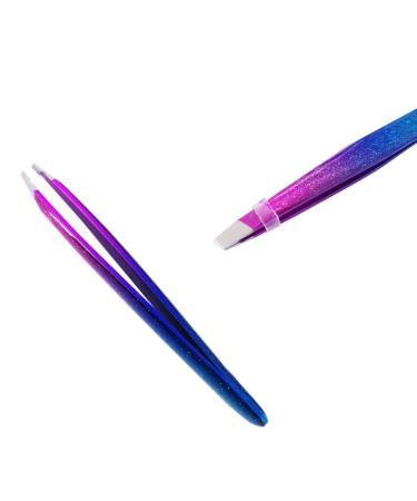 Professional Stainless Steel Slant Tip Tweezers for Ingrown Hair, Eyebrow & Facial Hair Removal - Buy Online on GoSupps.com